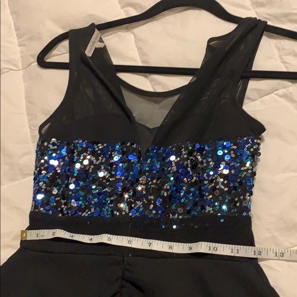 Charlotte Russe Blue Sparkle Dress M - Picture 3 of 8